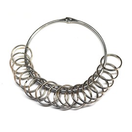 Very Large Jailers Heavy Duty Nickel Plated Split Rings 125mm with 20 x 32mm Split Rings