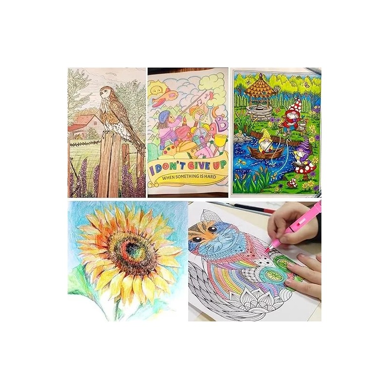 ANGYCOT 12 Lápices De Colores Infinitos Mixtos Con Goma Borrables