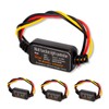 4pcs LED Flash Strobe Controller, 80W Universal DC9‑26V 16 Strobe