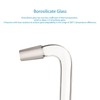 stonylab Glass Distilling Adapter, Borosilicate Glass 75 Degree and 105