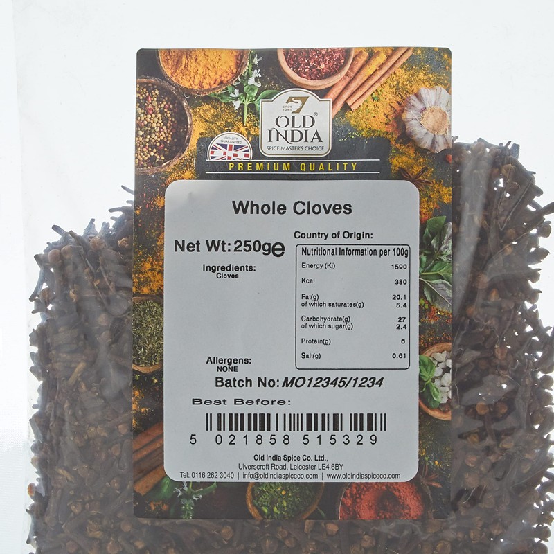 Old India Whole Cloves 250 g