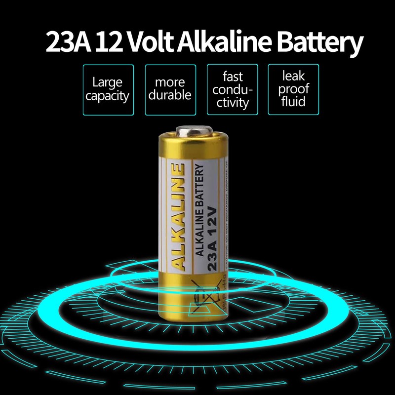 23A 12 Volt Battery, 12V Battery for Remote, Alkaline 5