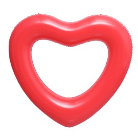 Boono Heart Swim Ring for Adults, 47.2 inches (120 cm), Swimming Pool, Ocean, Play Tool, For Adults in Water (Red, 47.2 inches (120 cm)