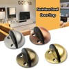 Floor Door Stoppers, 2 PCS Oval Half Moon Door Stops