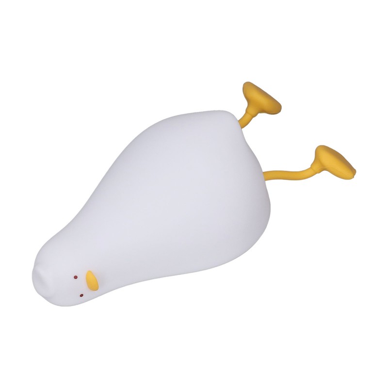 LED Night Light Cute Lying Duck Shape Soft Silicone Soft