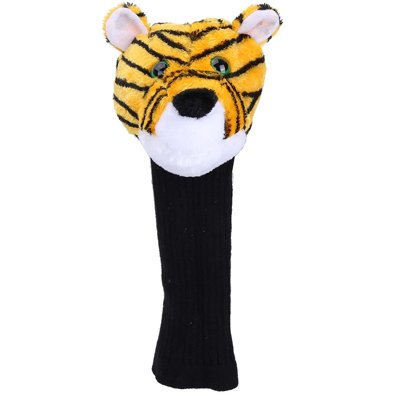 Plush Fabrics Cartoon Tiger Pattern Golf Putters Head Covers Headcovers
