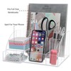 My Space Organizers Clear Acrylic Desk Oganizer, 9 Compartments, Office