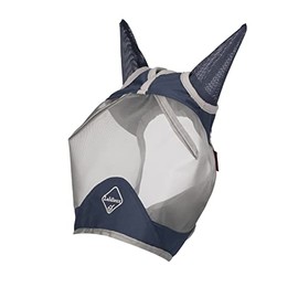 LeMieux Horse Armour Shield Pro Half Masks in Navy - Breathable Bamboo Lining - Medium