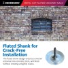 Sandbaggy 1" Metal Cap Fluted Masonry Nails - Galvanized (appx.