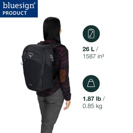 Osprey Poco Changing Backpack with Clip-in Changing Pad, Black