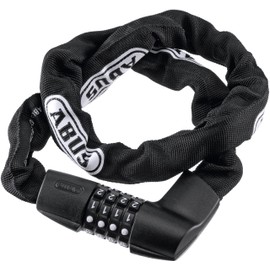 ABUS 1385 Tresor Combo Chain Lock, 85cm Length/7mm Diameter Square, Black