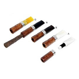 Lubinski Mouse Brush with Metallic Filter White