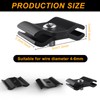 Tcevily 50 Pcs Gridwall Joining Clips Black Wire Grid Panel