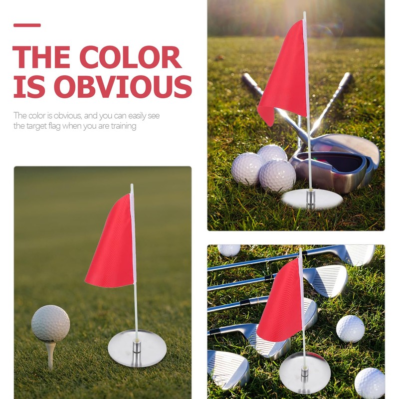 SUPVOX Golf Flagstick and Hole Cup Set, Stainless Steel and
