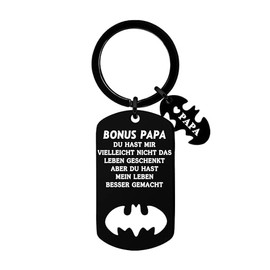 HEYEJET Love Pappy Keyring Father's Day Gift for Father Dad Bonus Dad Gifts for Men Birthday Christmas Original Gifts, bonus dad