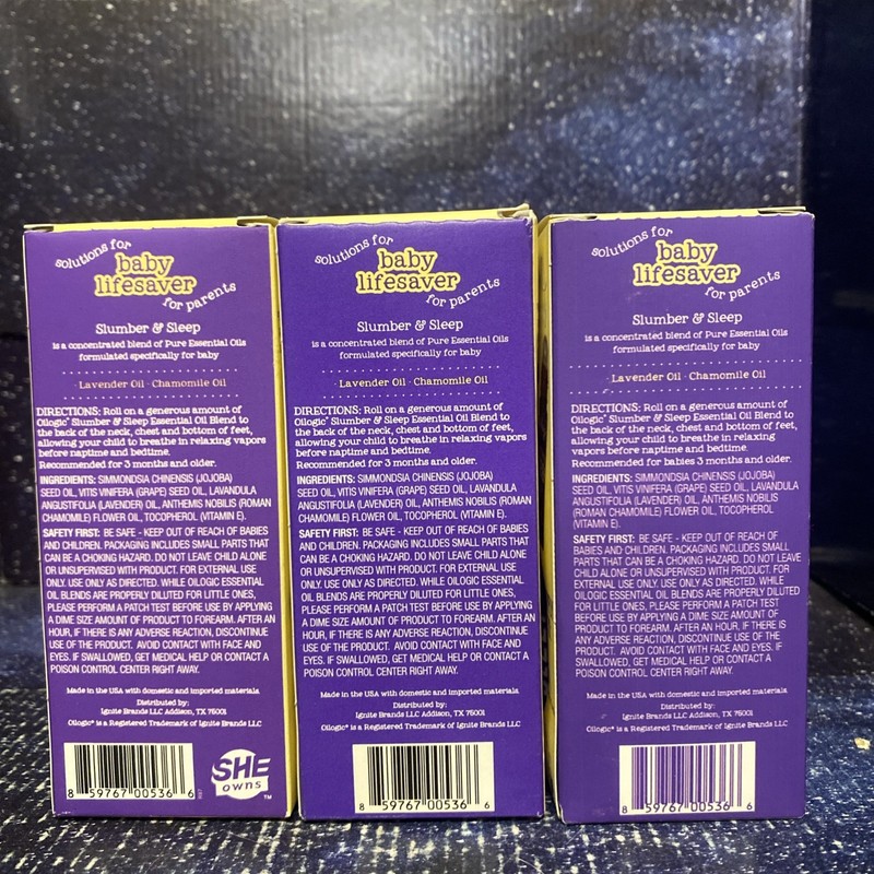 Oilogic 3 X Baby Oilogic Slumber & Sleep Essential Oil