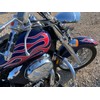 Universal Cherry Red Motorcycle Flame Decals with White Pinstripe -