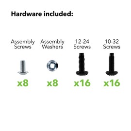 Navepoint 1U 19-Inch Fixed 4-Post Rack Mount Server Shelf with Adjustable Depth from 18-42 Inch Black