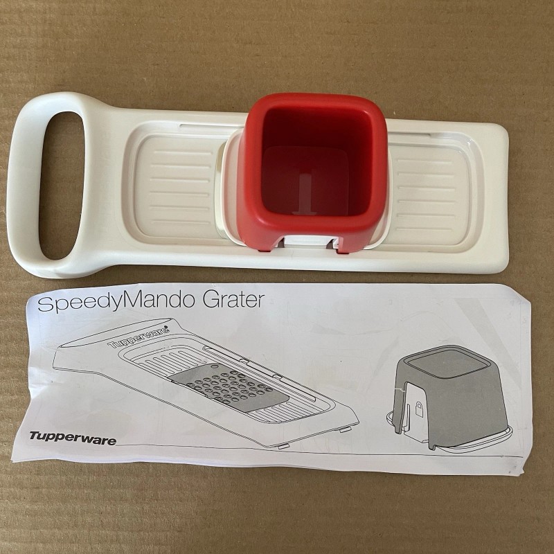 Tupperware Mini Speedy Mando Compact Mandoline Food Grater Kitchen Tool