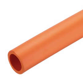sourcing map Foam Tubing for Handle Grip Support, Pipe Insulation Outside Pipe Lagging, 36mm(1 7/16") ID 48mm(1 7/8") OD 1m Orange