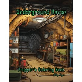 Underground Haven: Prepper's Coloring Book