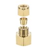 sourcing map Compression Tube Fitting G1/2 Female Thread x 10mm