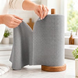 Rollos de Toallas de Microfibra, 50 Rollos por Paquete, Paños de Cocina Desgarrables, 25 x 25 cm, Paños de Cocina, Súper absorbente, Reutilizables para Cocina, Coche, Hogar y la Limpieza de Cristales