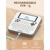 Makeid Label Maker E1, Bluetooth Rechargeable Label Maker Machine, QWERTY