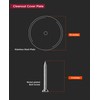 Supply Giant DD010S-W4 Wall Cleanout Cover Plate, 10-Inch, Stainless Steel,