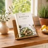 Cookbook Stand Holder for Kitchen Counter Decor - Wooden Recipe