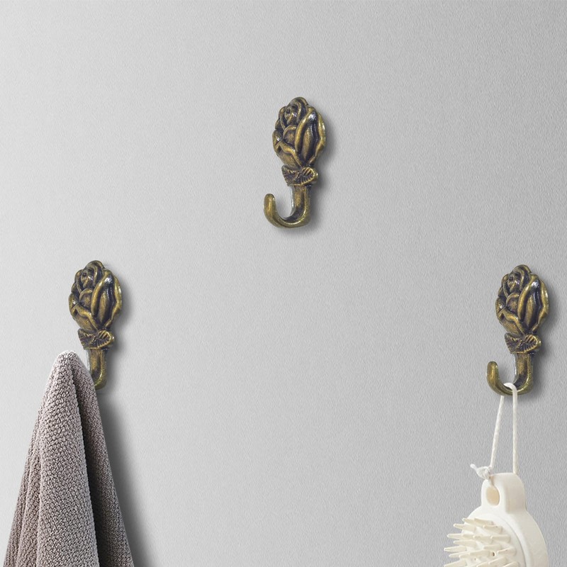 Push Pin Hangers, 20 Pcs Zinc Alloy Rose Pin Hooks