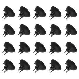 sourcing map 20Pcs Aquarium Suction Cup Clips, 5mm Airline Tube Holders Clamps Cup Holder Sucker Tube Sucker for ID Airline Tubing Fish Tank, Black