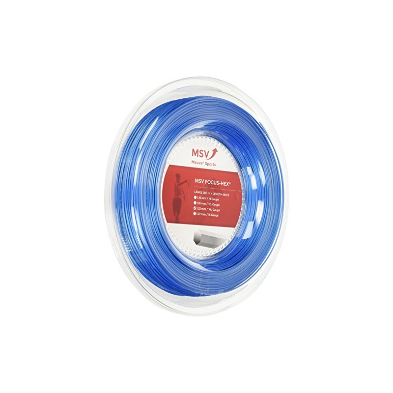 MSV Focus-Hex String Reel - Hell Blue, 1.23 mm