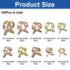 Aracombie 100Pcs Spring Band Hose Clamps, Durable Vacuum Hose Clamp,