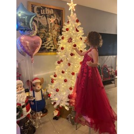 Tulle Flower Girl Dresses for Wedding Lace Appliques Princess Pageant Dress Sleeveless Birthday Party Ball Gown,Blush-4