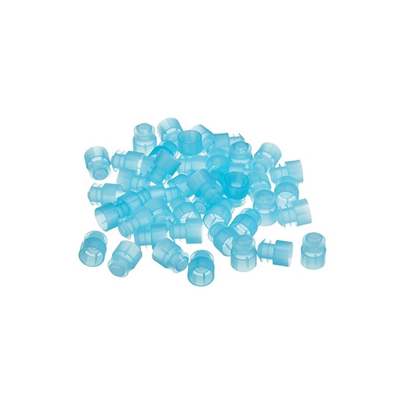 neoLab 100 x Blue Polyethylene Slat Grip Plugs 16mm x