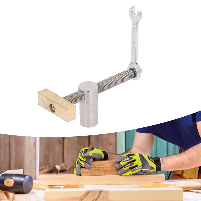 2Pcs Woodworking Desktop Clip Adjustable Workbench Fast Fixed Clamp Brass