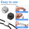 Gosknor 12pcs Heavy Duty Cord Locks, Double Hole Metal Press
