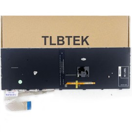 TLBTEK Backlight Keyboard Replacement Compatible with HP EliteBook 755 G5 850 G5 855 G5 750 G6 850 G6.Zbook 15u G5 Zbook 15u G6 Series Laptop