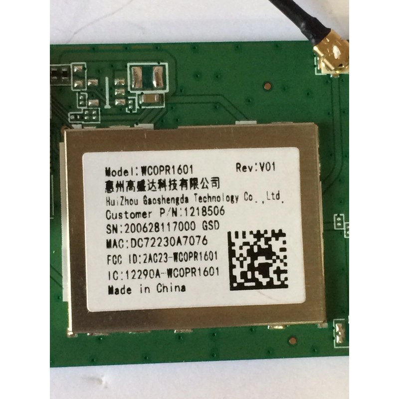 ONN 100068372 WIFI MODULE WCOPR1601