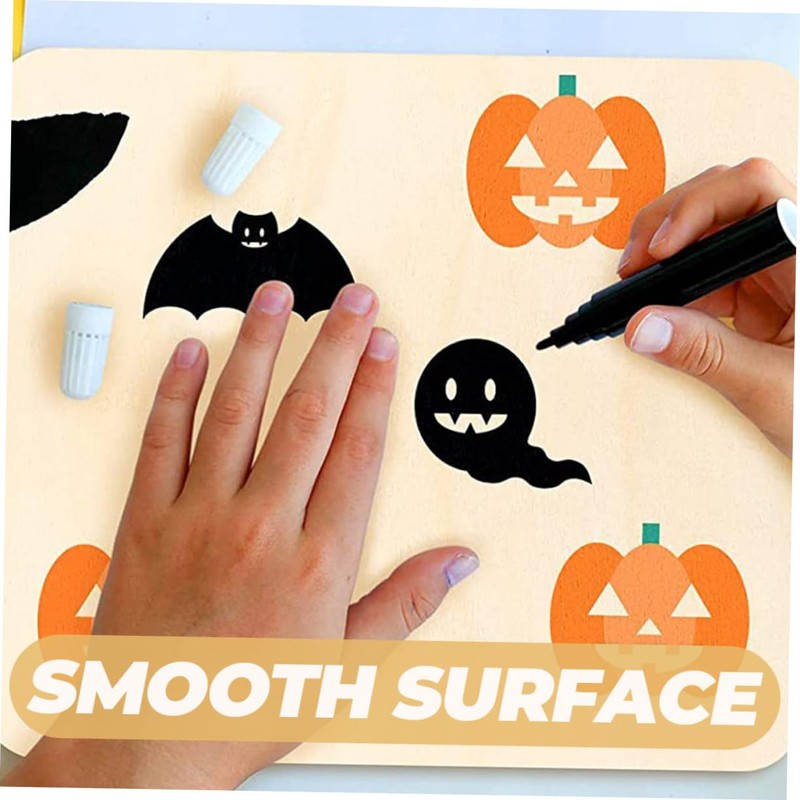 DOITOOL 5Pcs Unfinished Wood Cutting Board Smooth Craft Wood Blanks