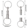 YuGtcen 5pcs Quick Release Keychain, Detachable Key Ring Quick Releasee