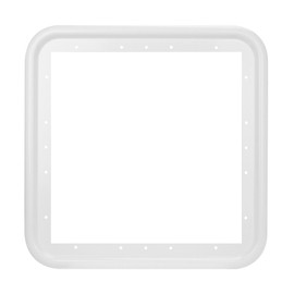 FOGATTI RV Water Heater Door Trim Ring - 18″*18″, White