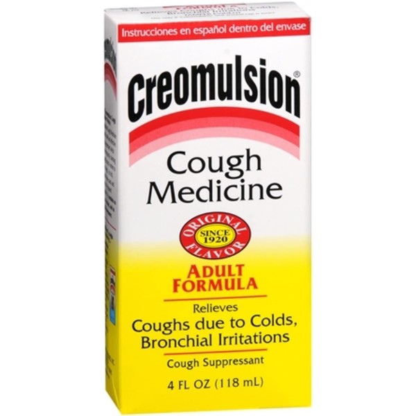 Creomulsion Cough Medicine Adult Formula 4 oz (Pack of 4)