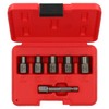 6pc 3/8" Drive Or Drill Bolt Extractor Wheel Lock Nut