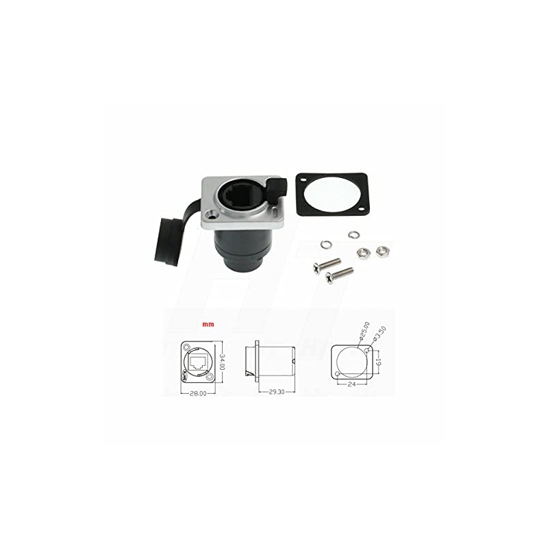 HangTon - Soporte de panel resistente al agua RJ45 Conector