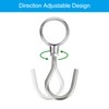 QUARKZMAN Pack of 12 Pipe Hooks, Stainless Steel 25 mm