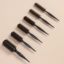 J. Claire Pig Hair Forking Hair Roll Bit Brush, No. 4 / 제이끌레르 돈모 포킹 헤어 롤빗 브러쉬, 4호
