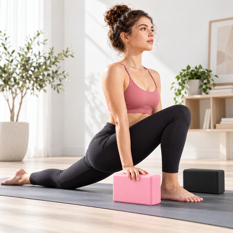 EVA Foam Yoga Block for Stretching & Fitness – Lightweight