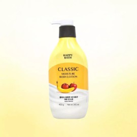 Happybath 해피바스 촉촉한 바디로션 애플 바나나향 400ml Happy Bath Moisturizing Body Lotion Apple Banana Scent 400ml